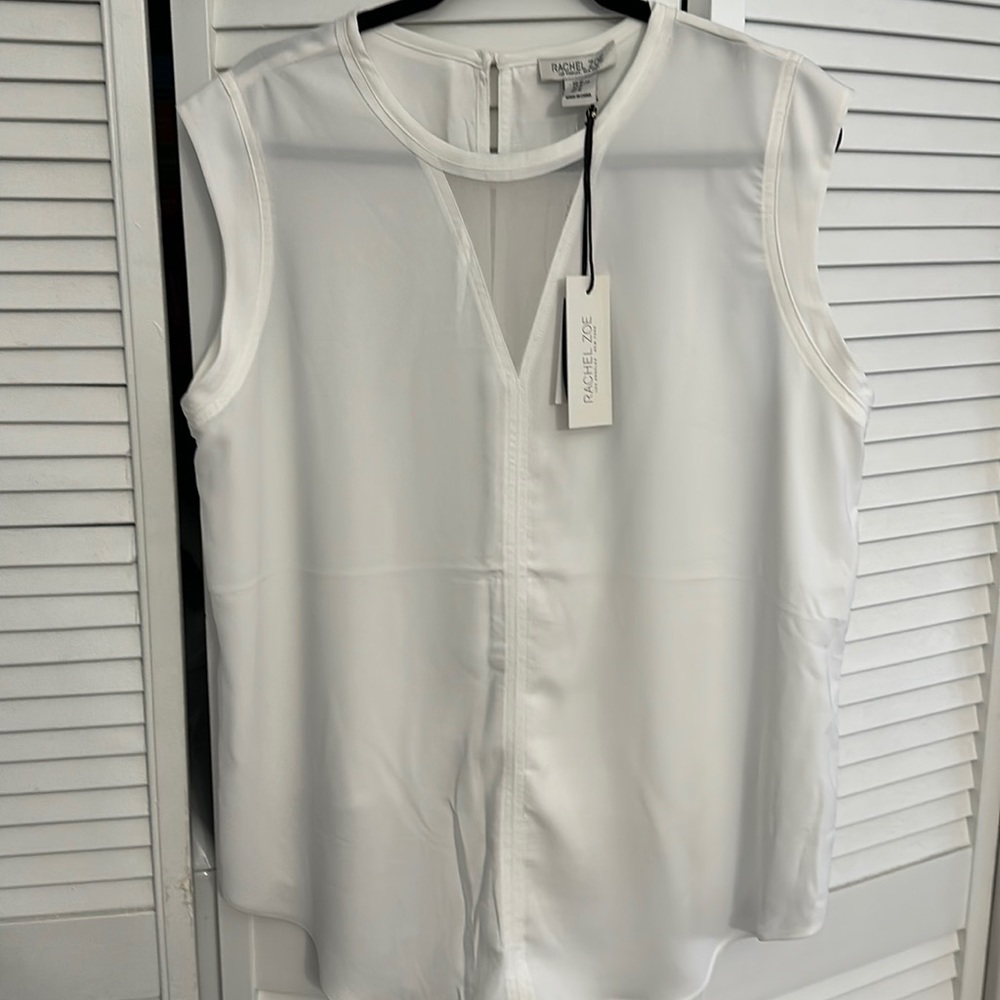 Rachel Zoe white top